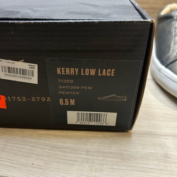 Frye Kerry Low Lace Sneaker Pewter Metallic - Picture 3 of 3